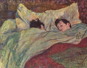 en la cama 1893 Toulouse Lautrec Henri de Pinturas al óleo